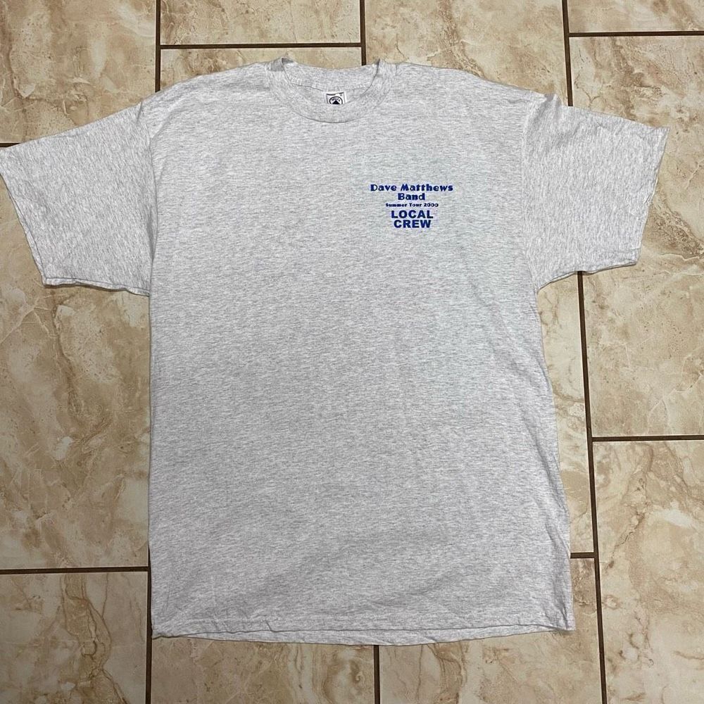 Delta Apparel, INC. Men's Dave Matthews Band Local Crew Summer Tour 2000 Gray XL
